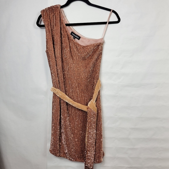 Retrofete one shoulder sequin dress - Picture 2 of 9